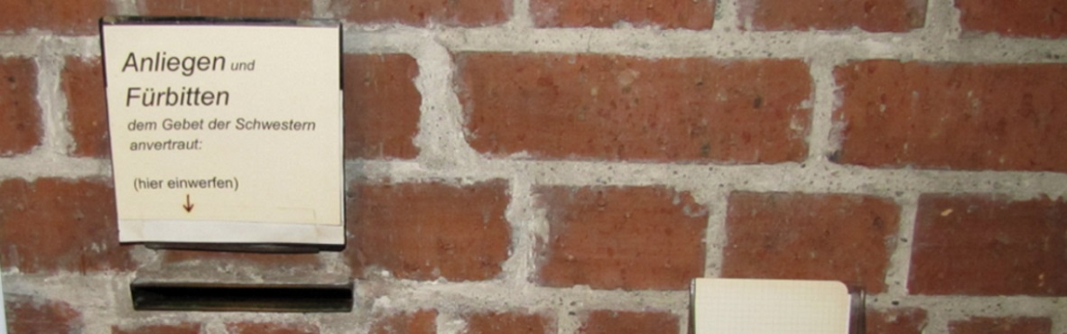 Anliegen und F&uuml;rbitten