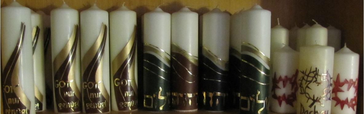 Kerzen aus unserer Kerzenwerkstatt