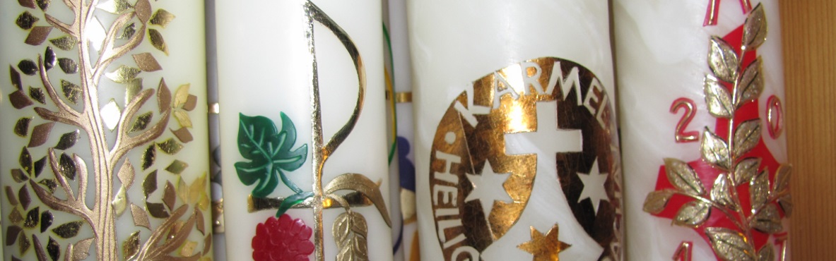 handverzierte Kerzen